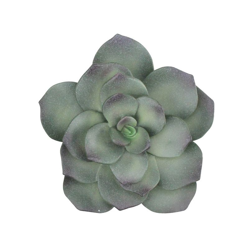 Melrose 6" Succulent Artificial Flower Decoration - Green/Purple