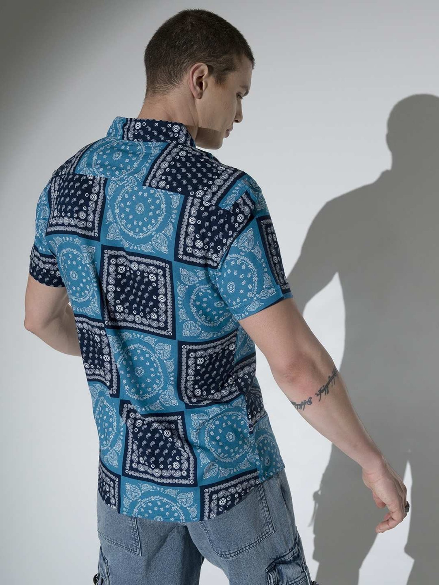 Hubberholme Multicolored Boxy Fit Printed Shirt