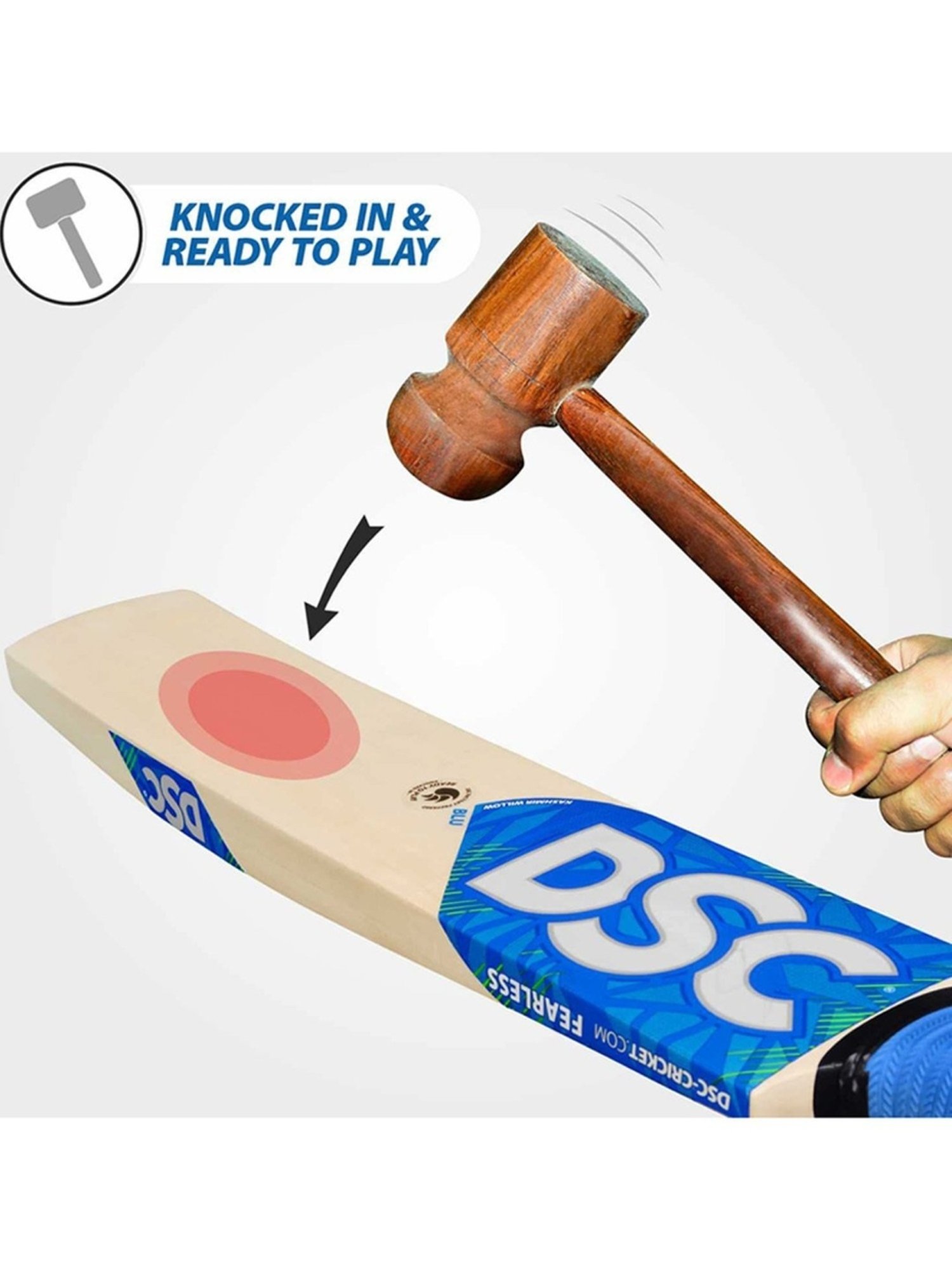 DSC BLU 55 Kashmir Willow Cricket Bat Size - Mens