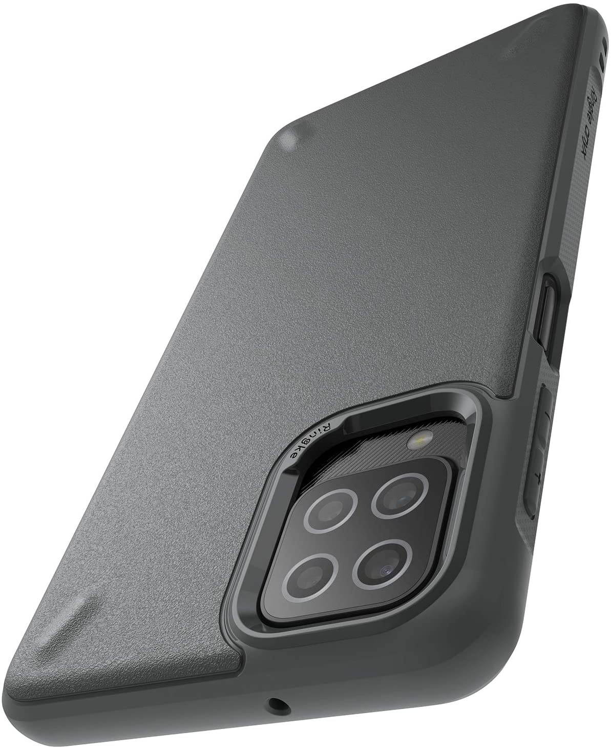 Ringke Onyx Compatible with Samsung Galaxy A12 Case, Galaxy A02 Case, Shockproof Rugged TPU Cover - Dark Gray