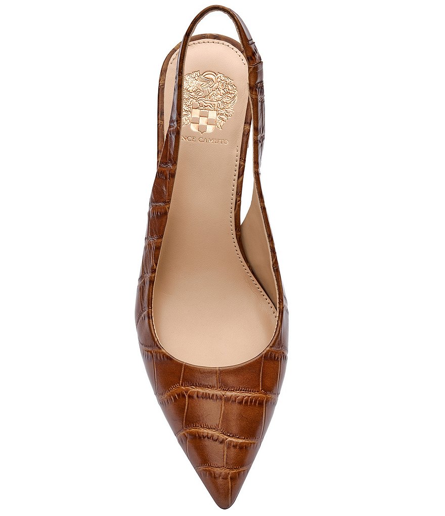 Deltan Tessa Croc-Embossed T-Strap Block Heel Pumps