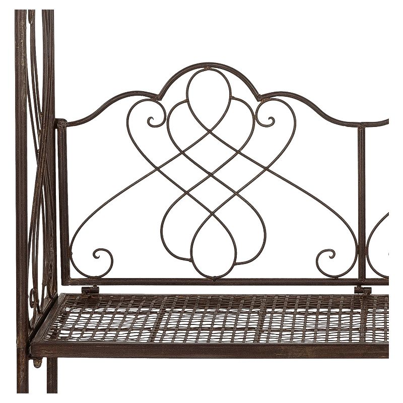95" Iron Eloise Arbor - Rustic Brown - Safavieh