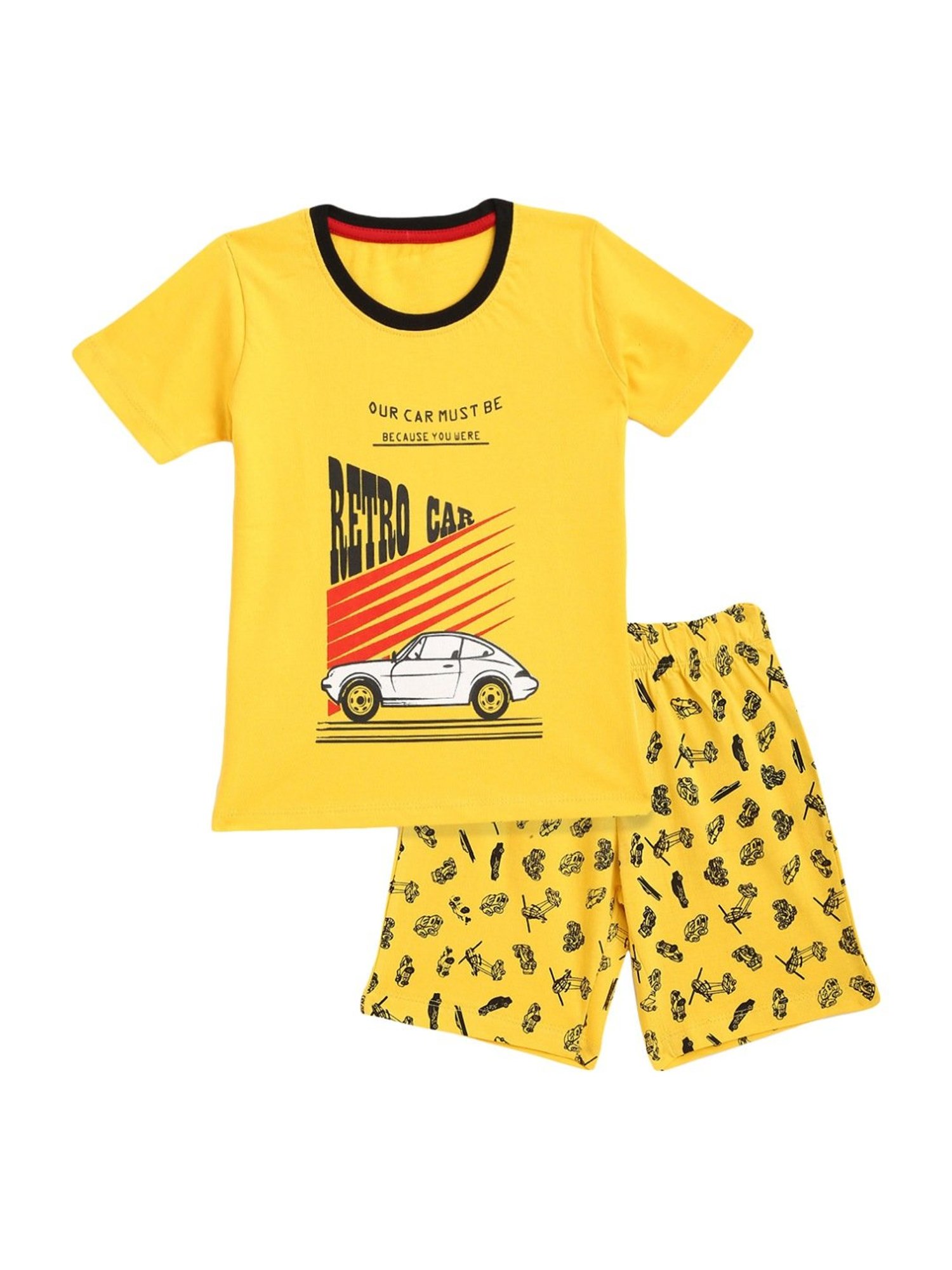 GJ baby Green & White Cotton Camouflage Full Sleeves T-Shirt Set