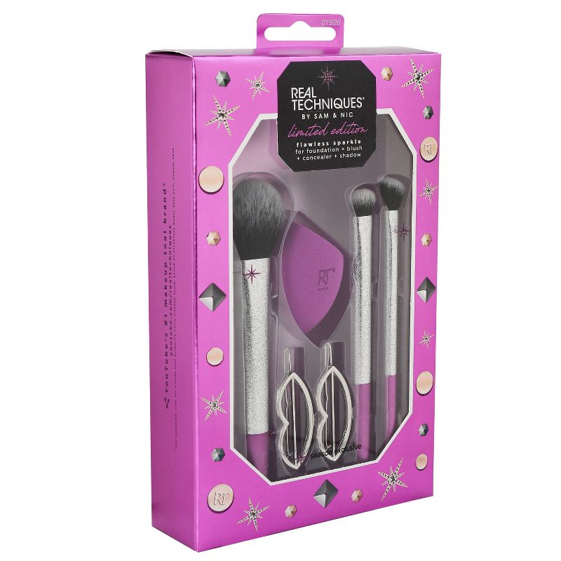 Real Techniques Flawless Sparkle Brush Gift Set - 5pc