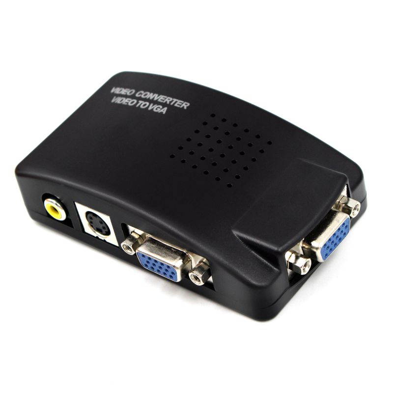 BNC to VGA Converter, BNC to VGA Video PC Converter Adapter Coaxial Monitoring Host Device to Display