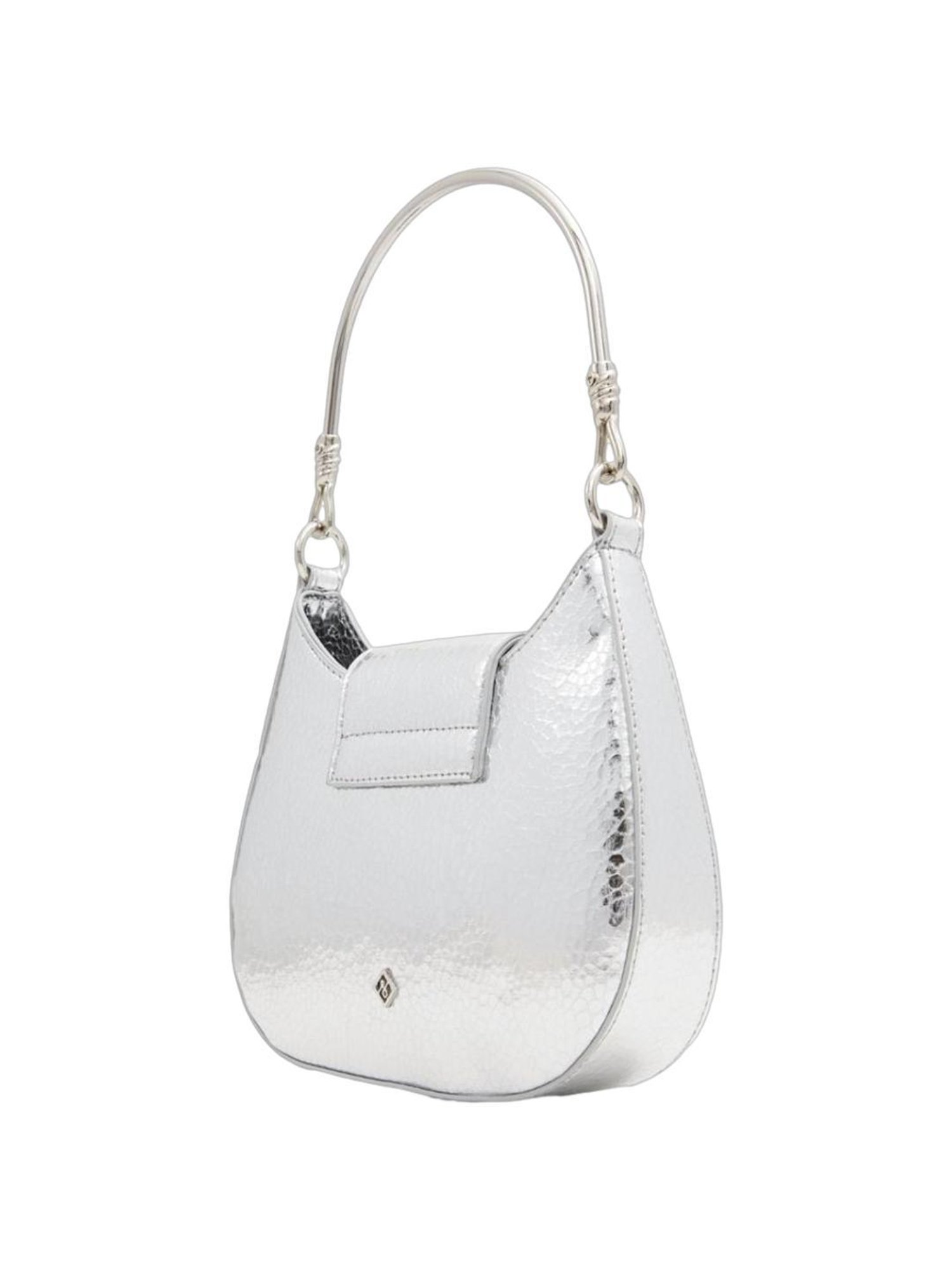 Call It Spring Silver Solid Shoulder Handbag