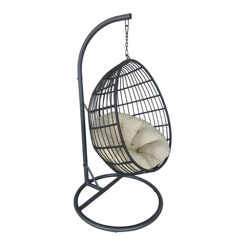 Swing Chair Hammock with Cushion & Stand - TK Classics