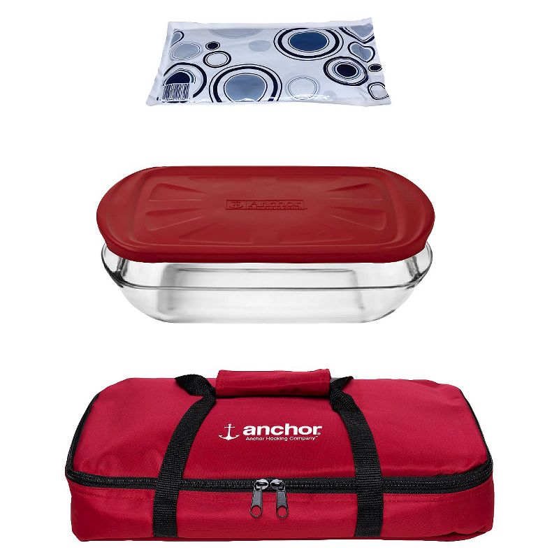Anchor 3 Qt. Glass Bakeware Set
