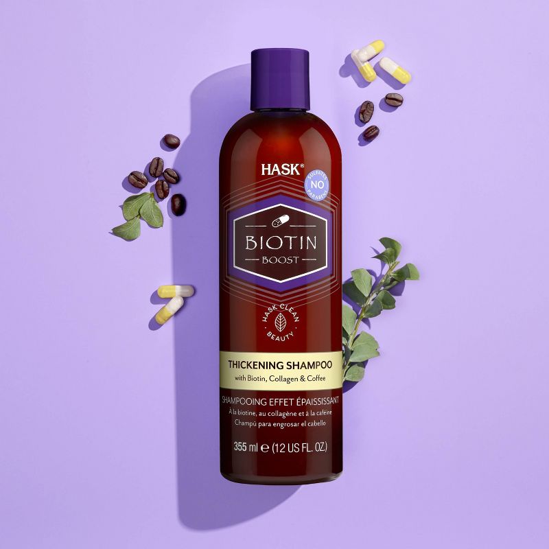 Hask Biotin Boost Thickening Shampoo with Biotin, Collagen and Coffee - 12 fl oz