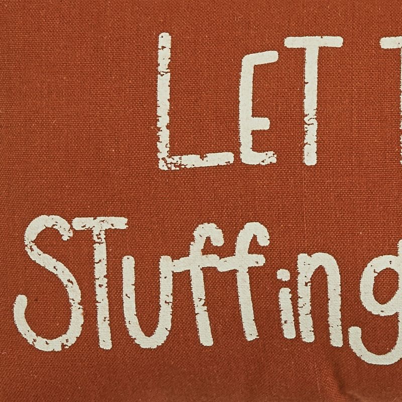 Park Designs Let Stuffing Begin Pillow - Orange