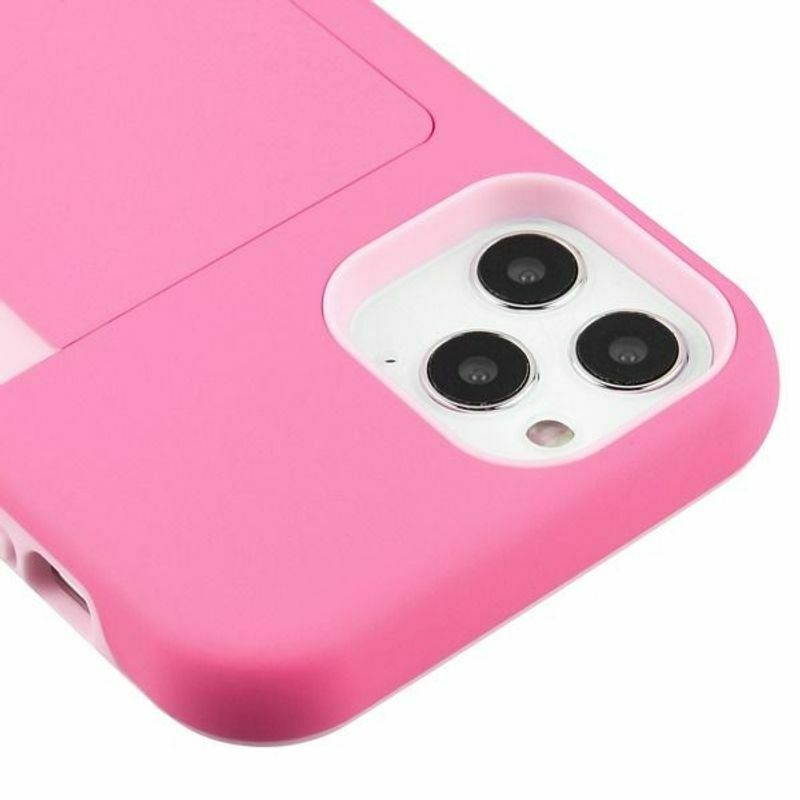 For  iPhone 12 6.1"/12 Pro 6.1" Pink Poket Protector Hard Hybrid Case