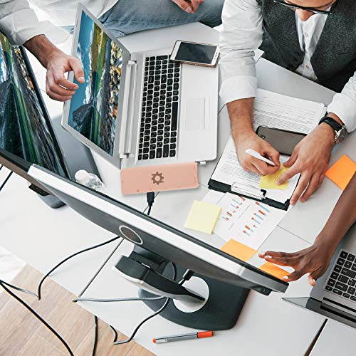 NOV8Tech USB C to Dual HDMI Hub Multiport Triple Display Adapter for Silver MacBook Air M1 2020 2019 2018 & MacBook Pro M1 2020 2019 2018 2017, USB 3.0 & USB 2, USB-C 100W Power, SD & Micro SD Reader