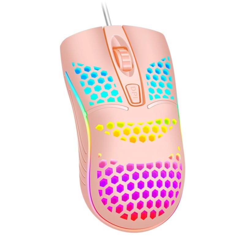 Lightweight Colourful Breathing Light Home Office Computer Wired Gaming Mouse