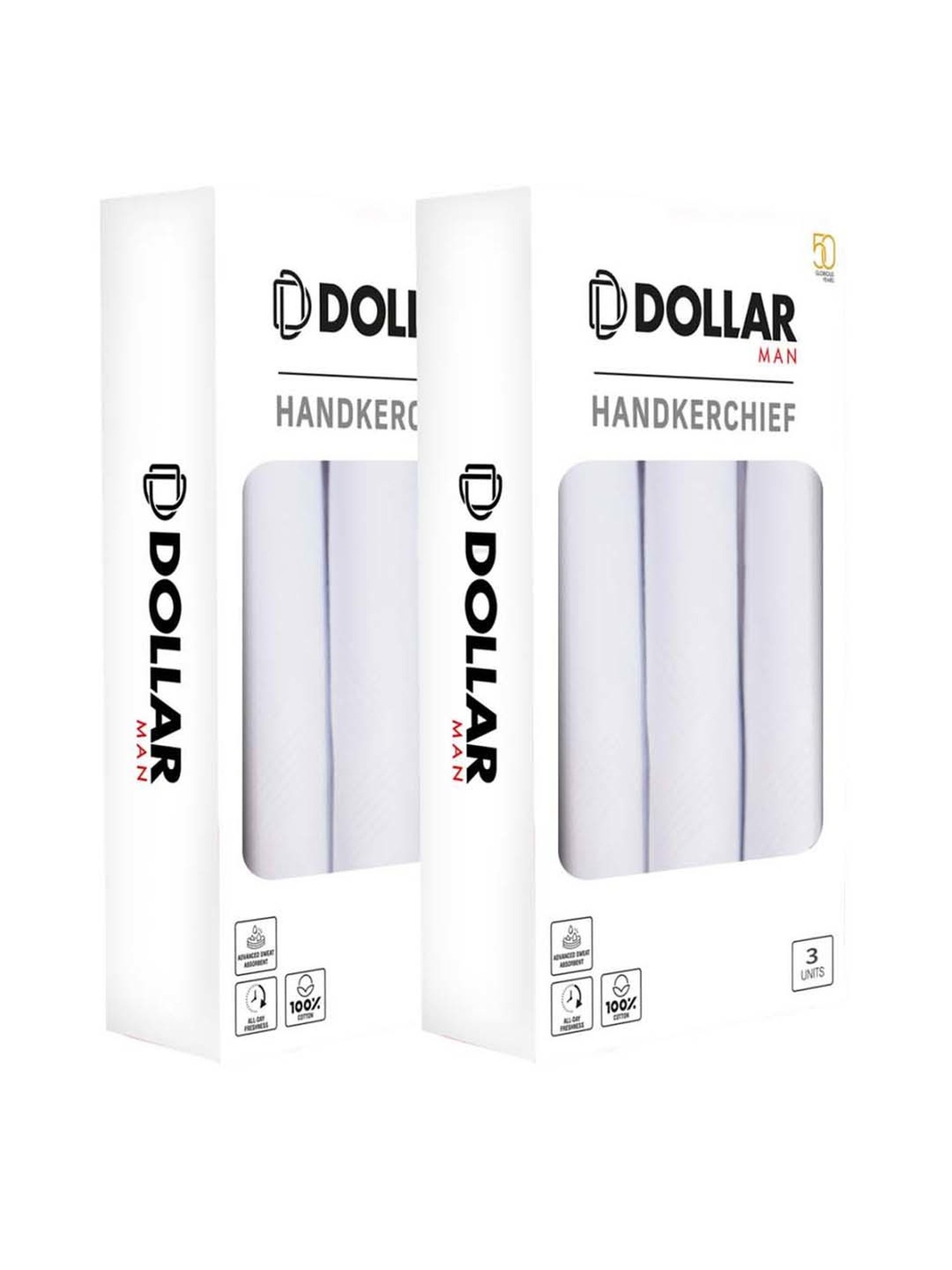 Crusset Multicolor Cotton Handkerchief - Pack of 6