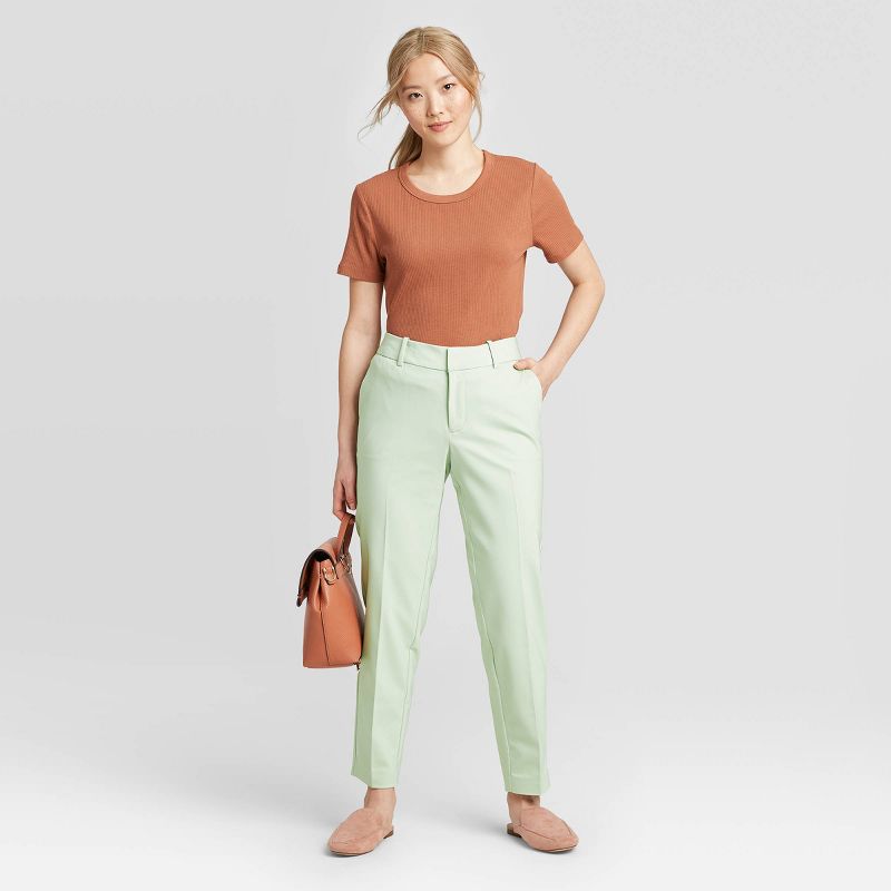 Eva Varro Animal Print Knit jersey Slim Leg Pants