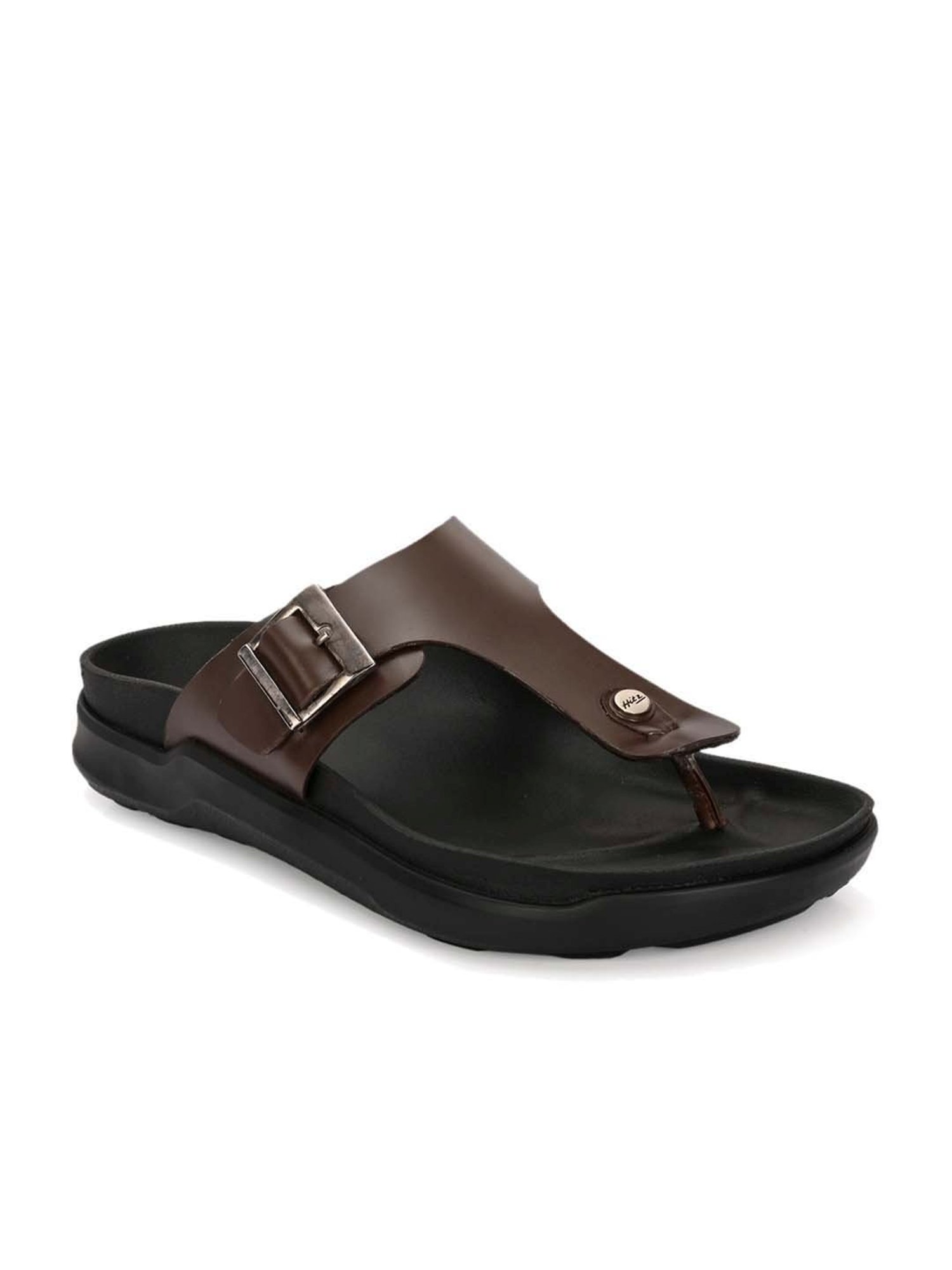 Hitz Men's Dark Brown Thong Sandals