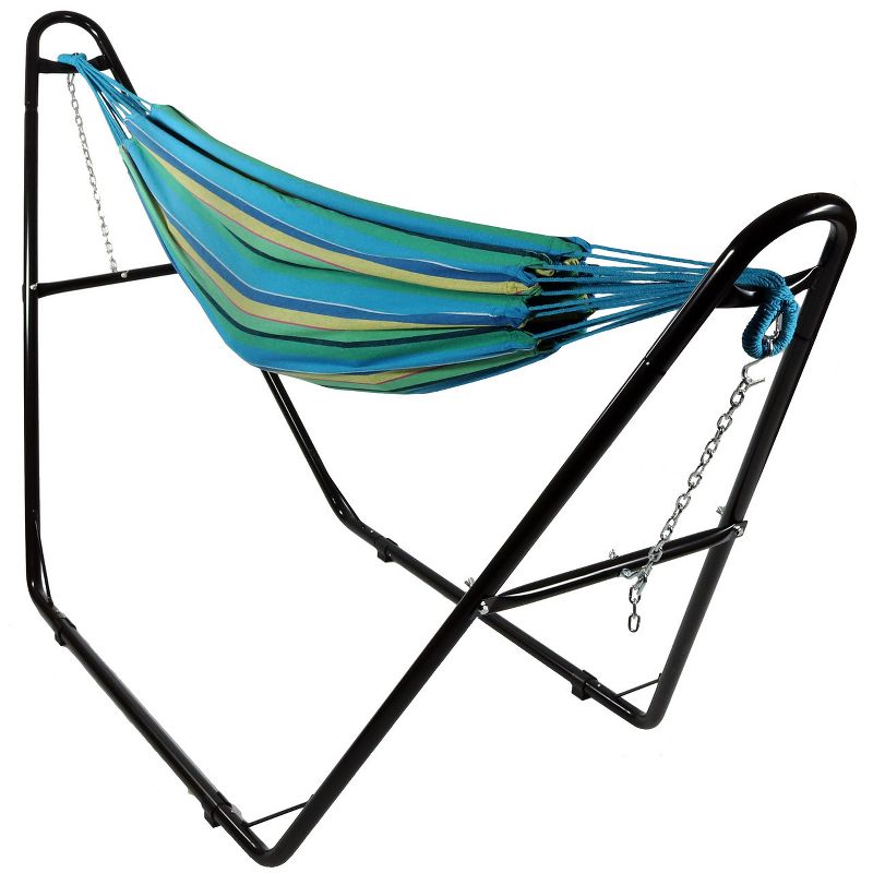 Blue Wave Island Retreat 15' Hammock Set - Blue Cover