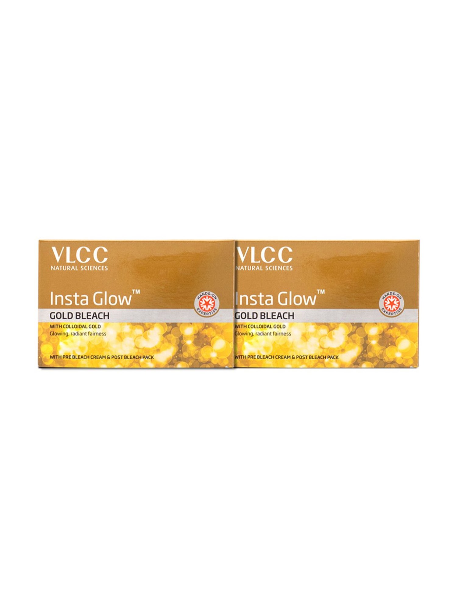 VLCC Insta Glow Gold Bleach - Pack of 2