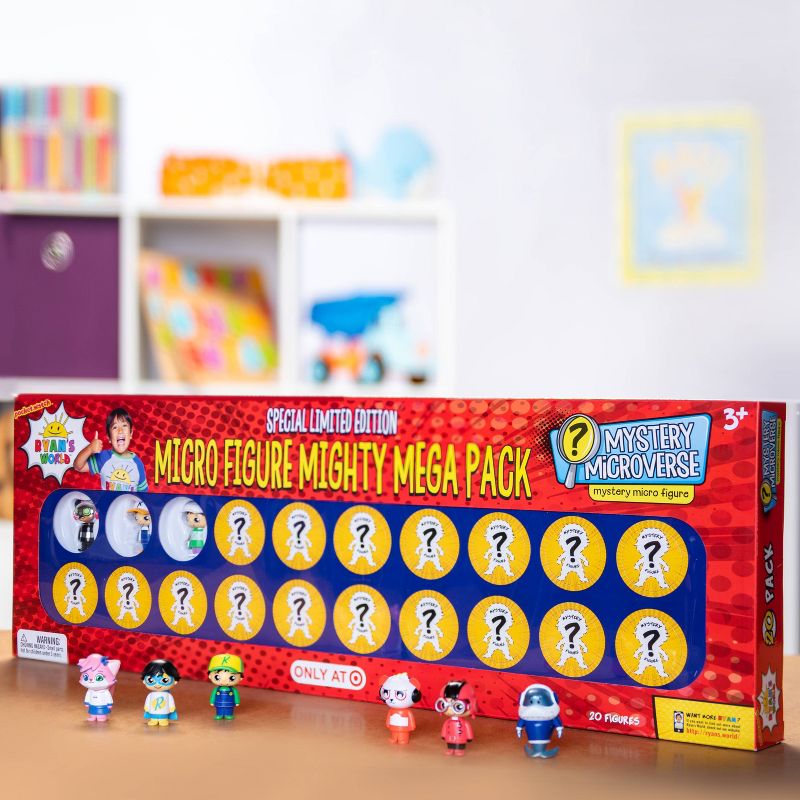 Ryan's World Micro Figure Mighty Mega Pack - 20pc