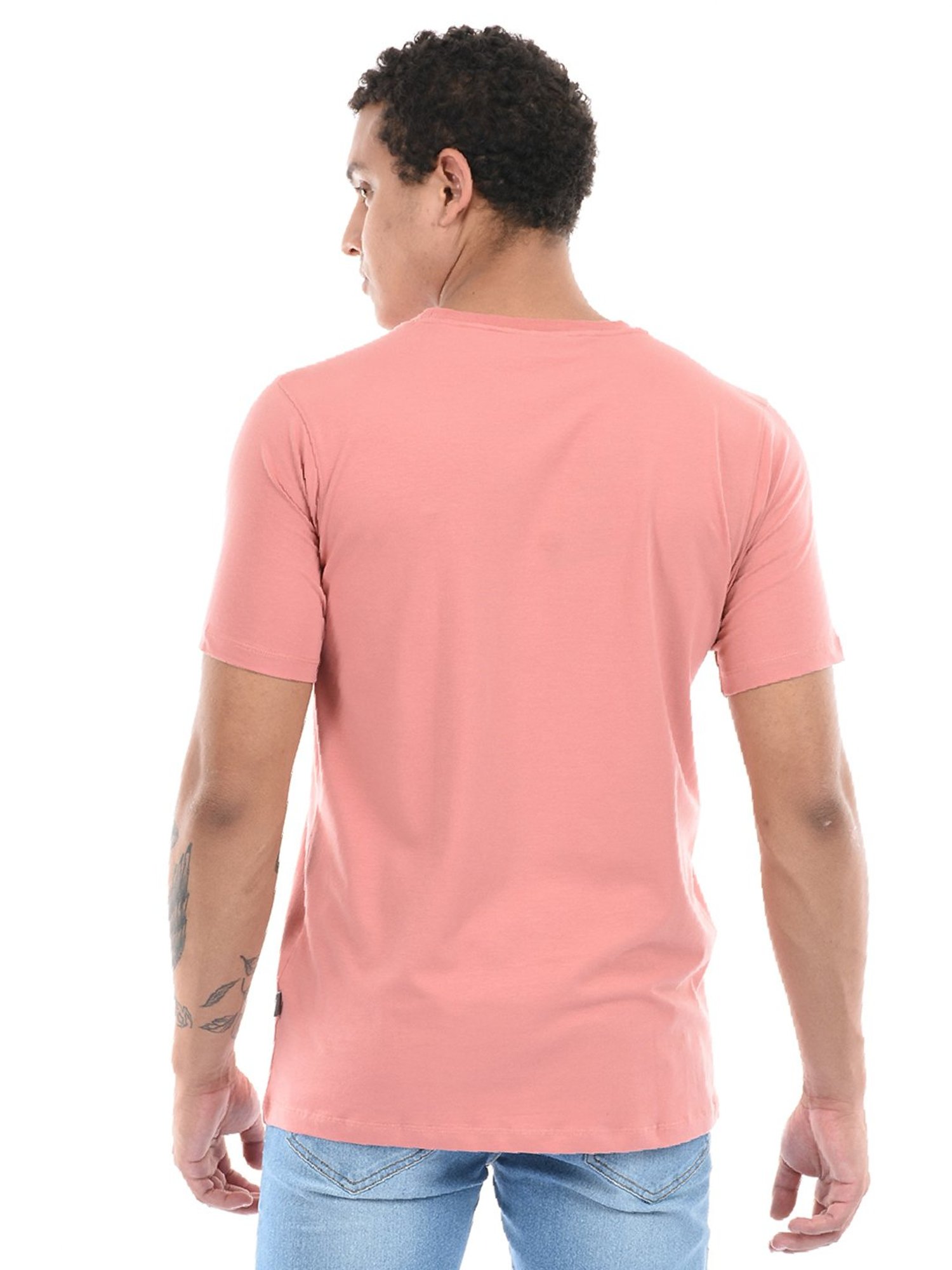 London Fog Pink Regular Fit Crew T-Shirt