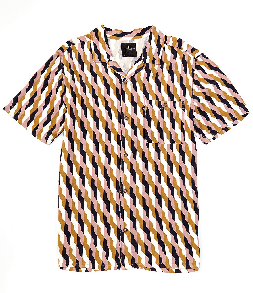 Junk Food Alexei Short-Sleeve Printed Camp Shirt