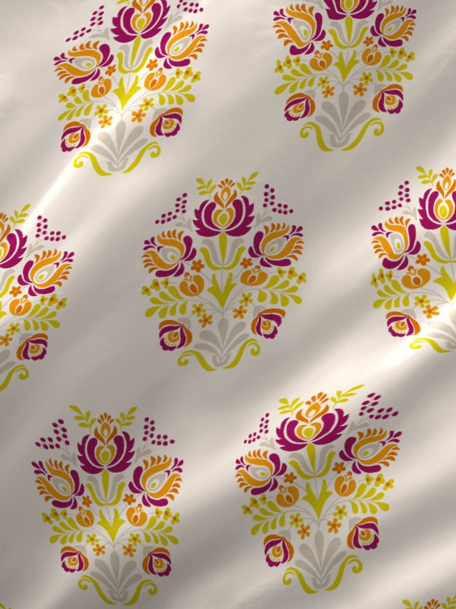 Layers Marsala Printed Pink 144 TC Cotton King Bed Sheet with 2 Pillow Covers