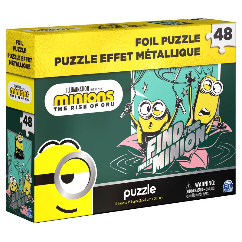 Spin Master Minions The Rise of Gru Foil Effect Kids' Jigsaw Puzzle - 48pc