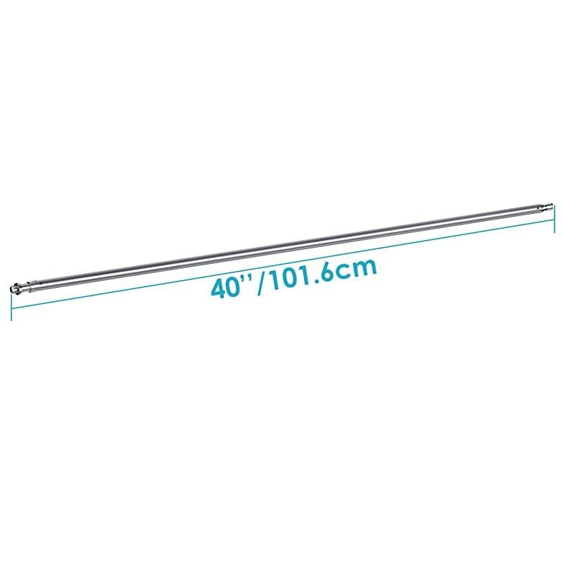 Extension Grip Arm Boom Arm with 2 Pieces Grip Heads - 50 inches/127 centimeters Aluminum Alloy Construction for Light Stand,Reflector and Other Equipment for Studio Video Photography(Silver)