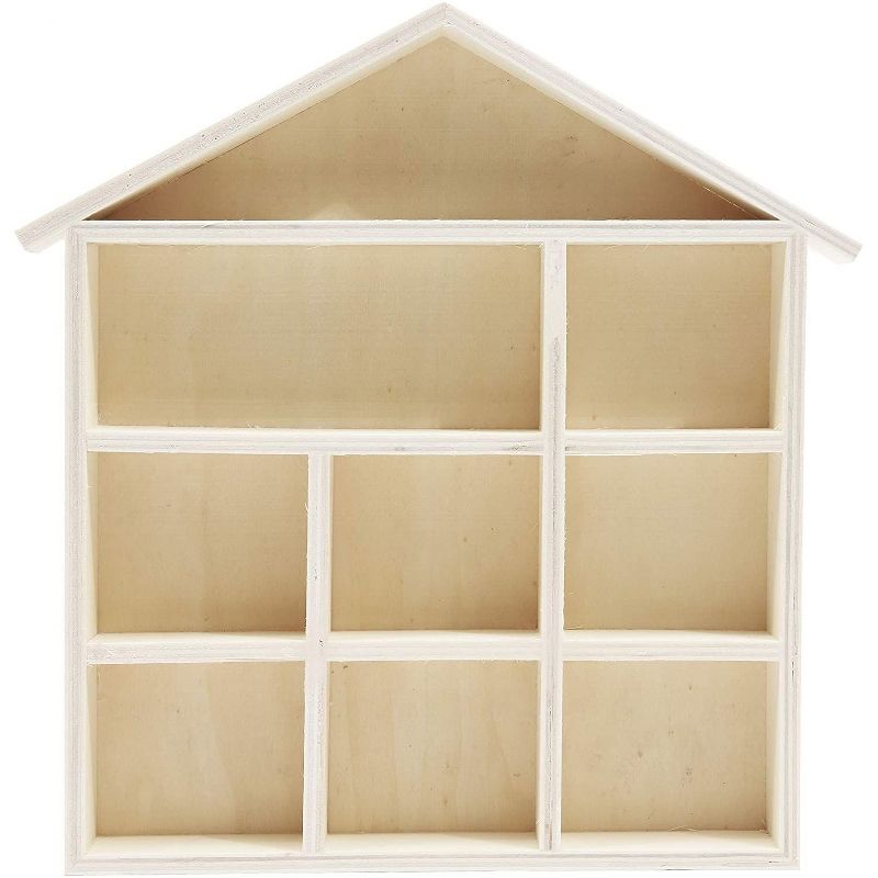 Bright Creations 2 Pack Unfinished Wood Key Cabinet (10 x 1.4 x 10.25 In)