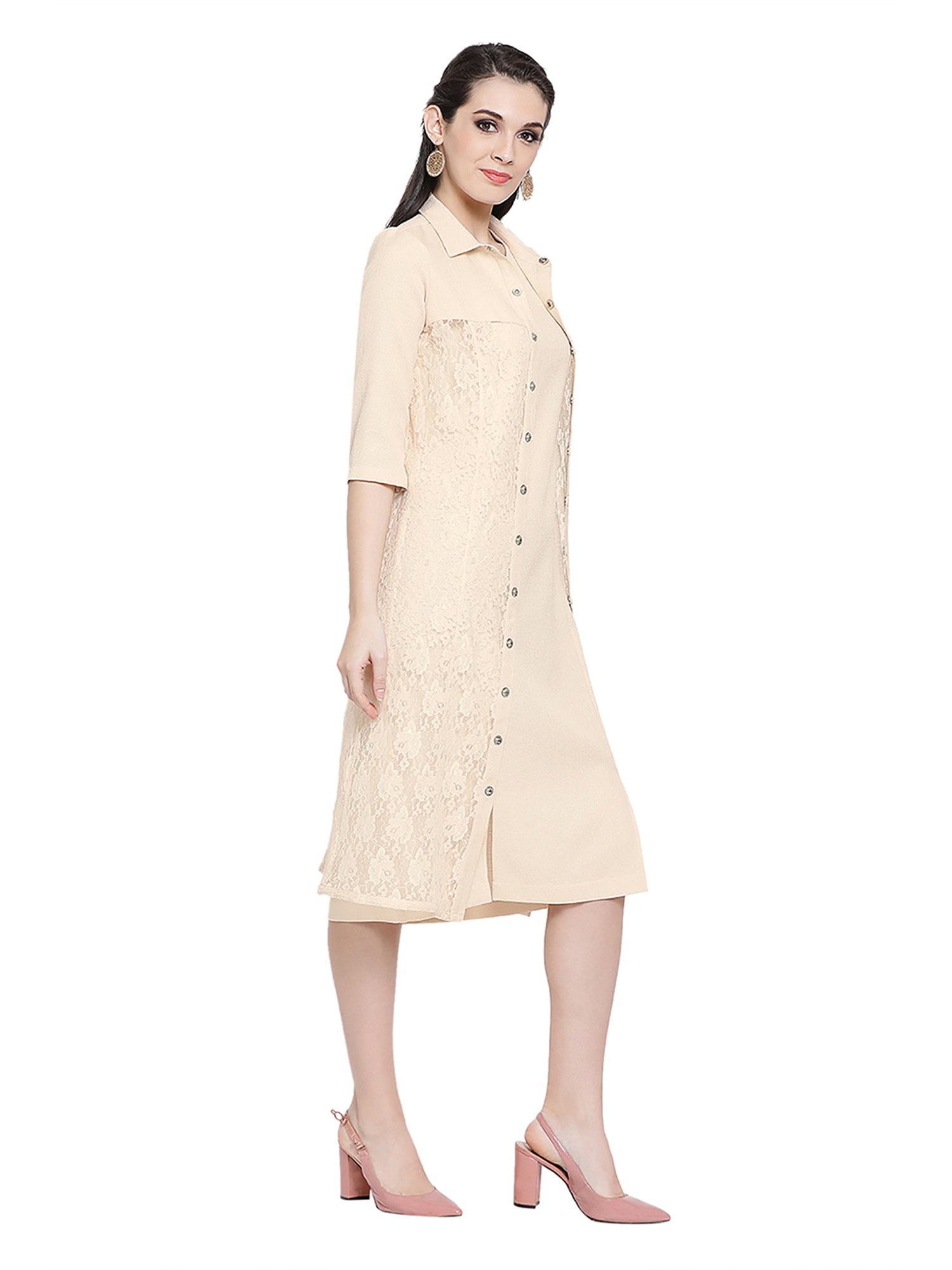 Office & You Off White Lace Jacket