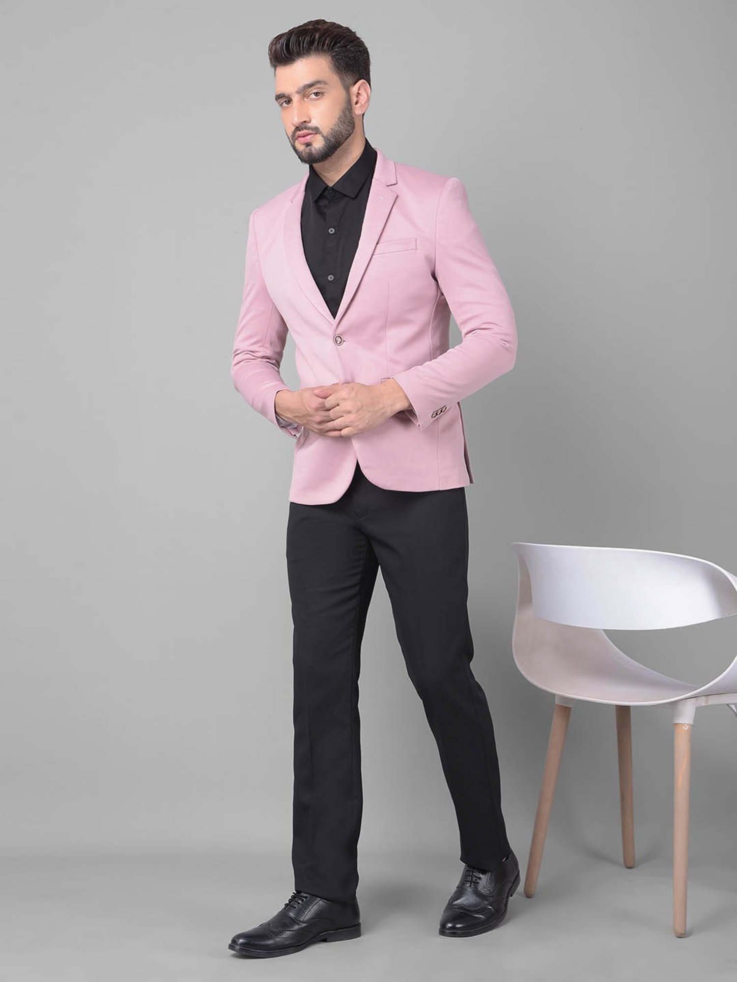 Crimsoune Club Pink Slim Fit Blazer
