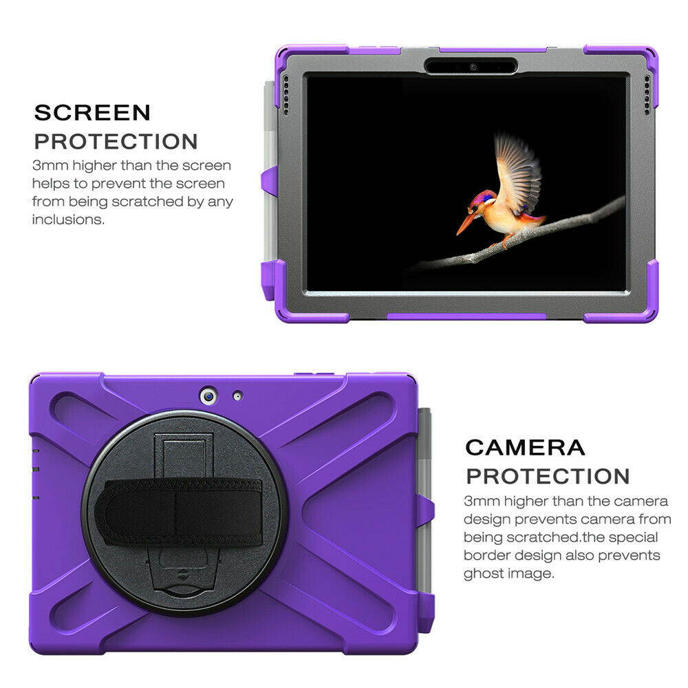 Werleo Surface Pro 6 Case Surface Pro Case 2017 Heavy Duty Full-Body Rugged Protective Case Cover with Kickstand Hand Strap for Microsoft Surface Pro 6 2018 / Surface Pro 5 2017 / Surface Pro 4 2015