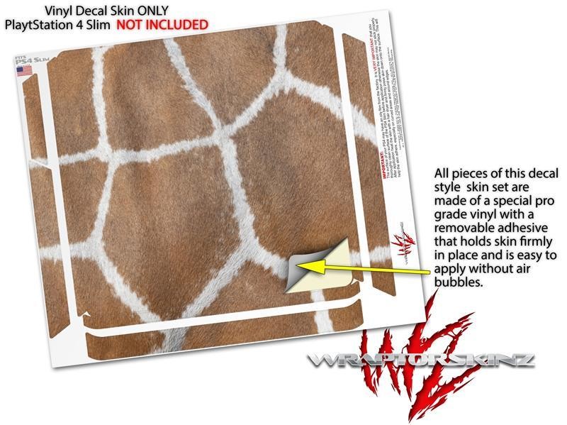 Giraffe 02 Skin fits Sony PS4 Slim Gaming Console