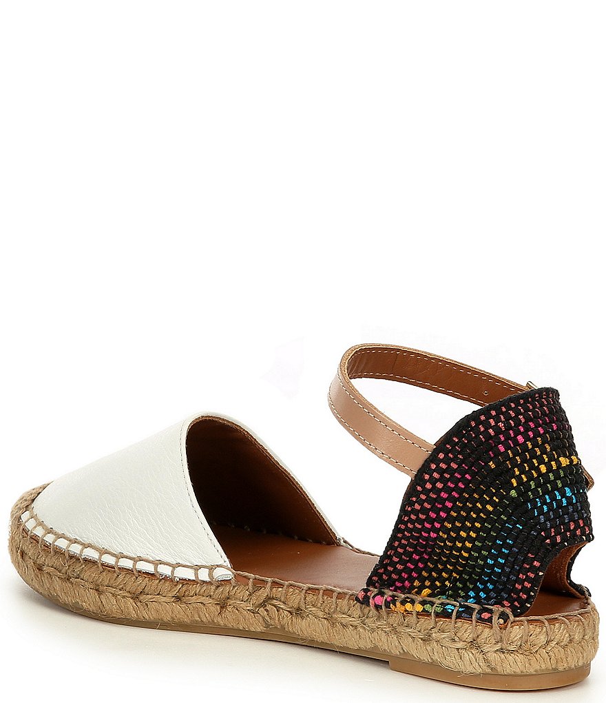 Kurt Geiger London Manty Rainbow Leather Espadrille Sandals