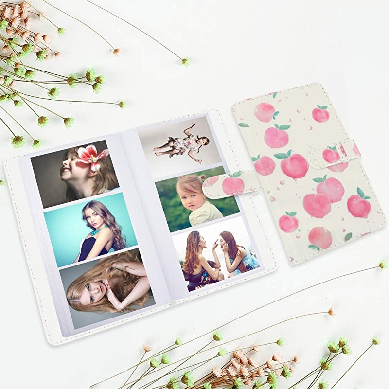 Mini Photo Album Compatible with Polaroid Fujifilm Mini 7s 8 8+ 9 25 26 50s 70 90 11 Film - (Flower)