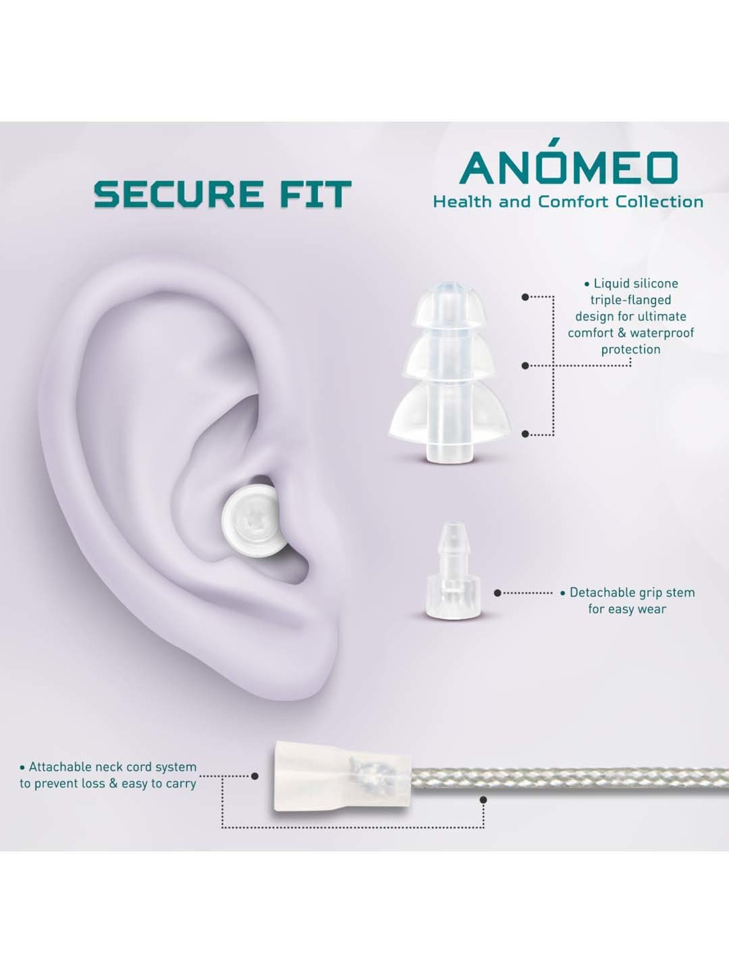 Anomeo White Ear Plug