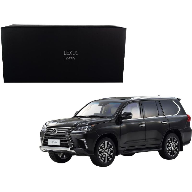 Lexus LX570 Starlight Black Metallic 1/18 Diecast Model Car by Kyosho
