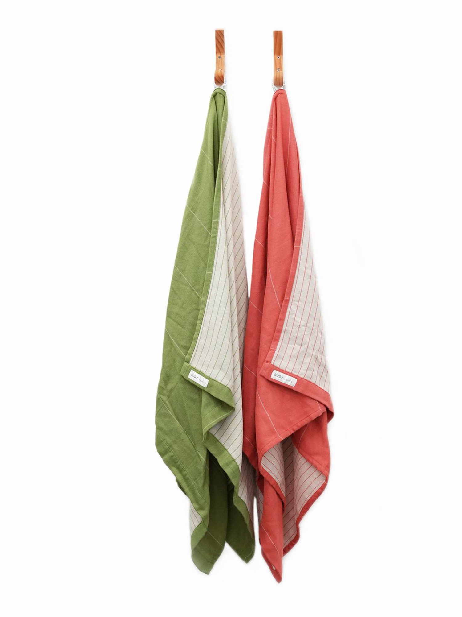 Doctor Towels Green Aloe Vera Viscose  Towel Set -Pack of 2