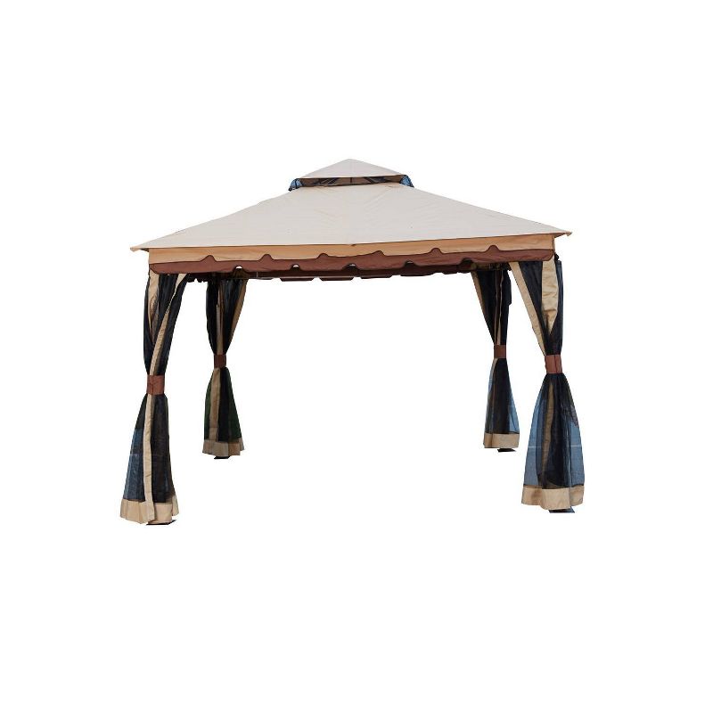 9' Patio Gazebo Brown - Patio Festival