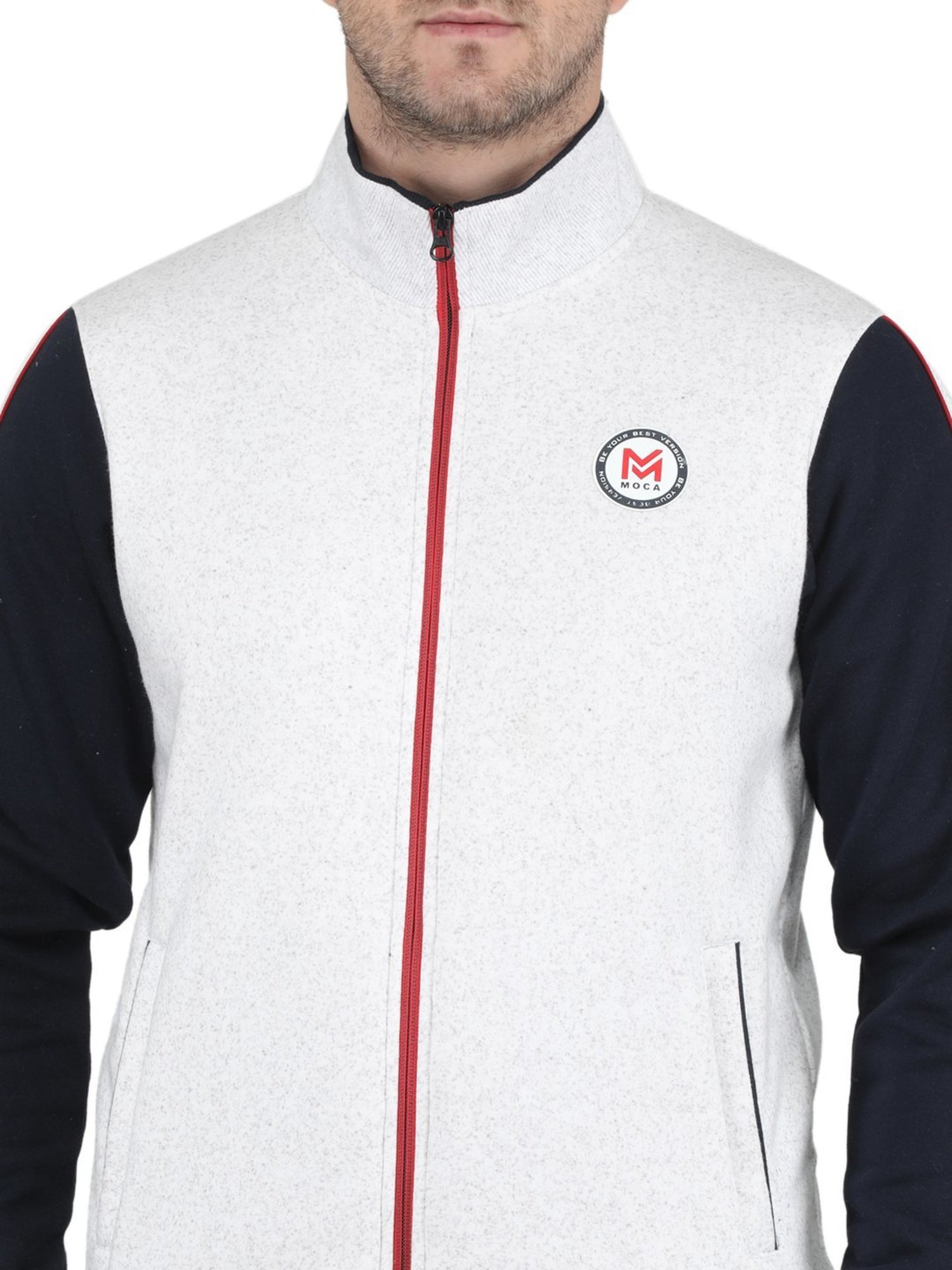 MOCA by Monte Carlo Ecru Regular Fit Printed Sweatshirt