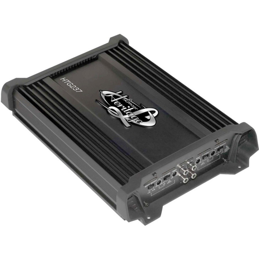 Lanzar Amplifier Car Audio, 2 Channel, 1,000 Watt, 4 Ohm, MOSFET, RCA Input, Bass Boost, Mobile Audio, Amplifier for Car Speakers, Car Electronics, Crossover Network (HTG237)