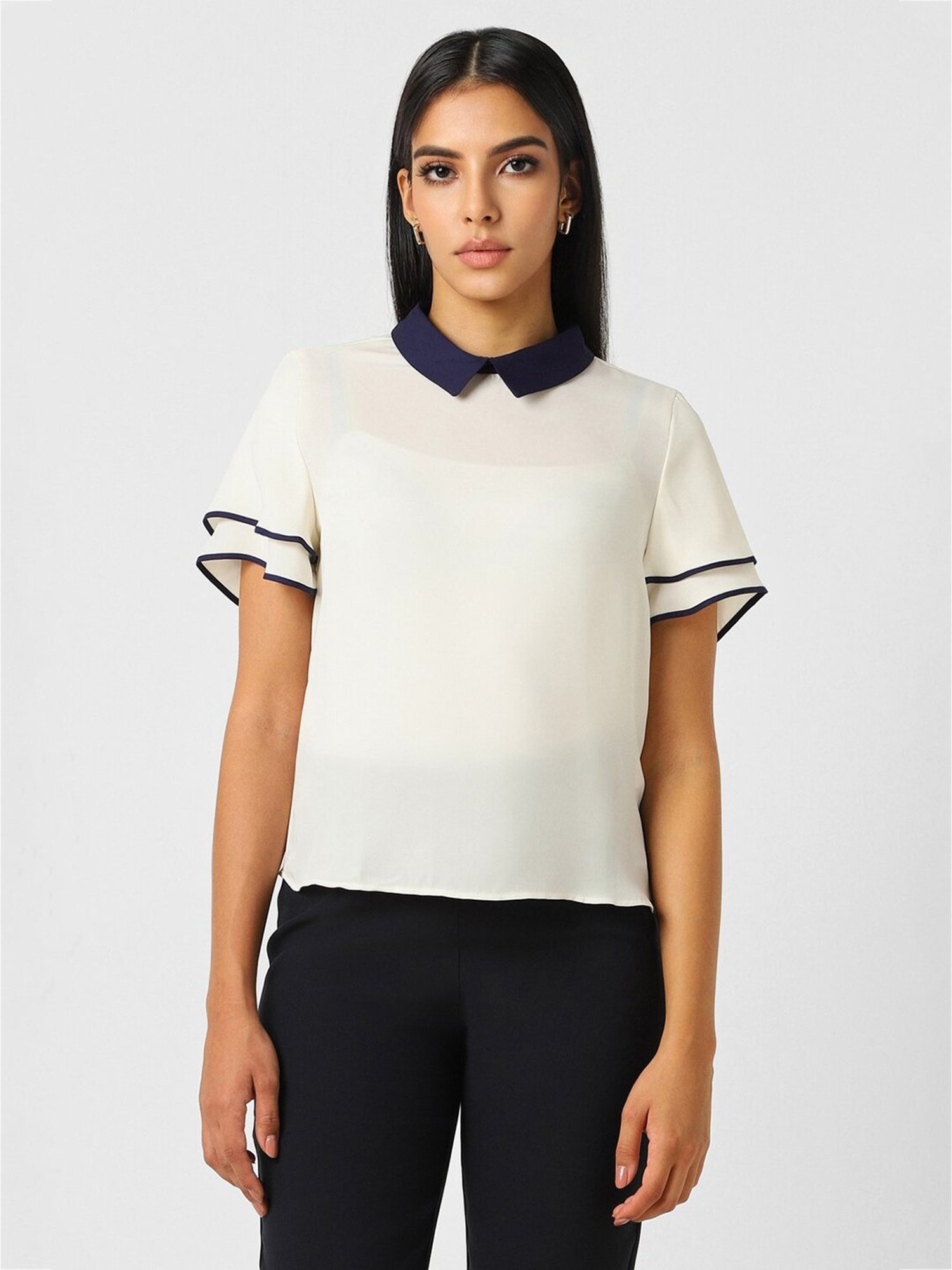 Van Heusen Beige Regular Fit Top