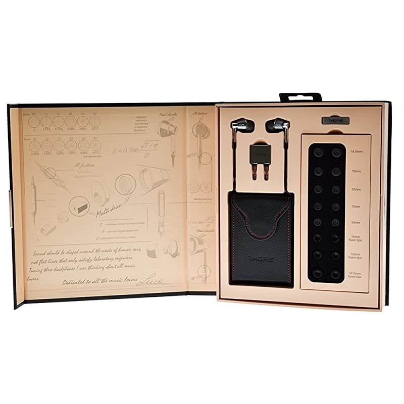 Triple Driver inEar Earphones HiRes Headphones with High Resolution Bass Driven Sound MEMS Mic inLine Remote High Fidelity for SmartphonesPCTablet Silver