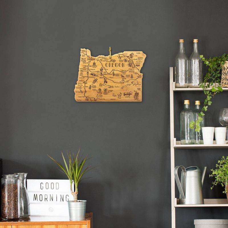 Totally Bamboo Destination Oregon Serving and Cutting Board