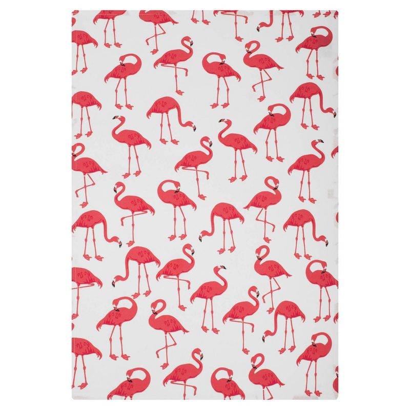 2pk Designer Flamingo Print Towel - MU Kitchen