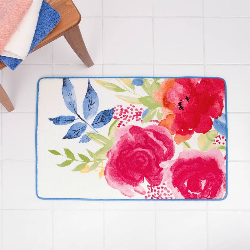 Floral Burst Bath Rug - Allure Home Creations
