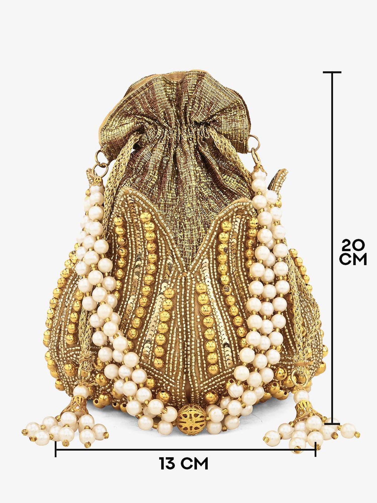 Call It Spring Silver Embellished Potli