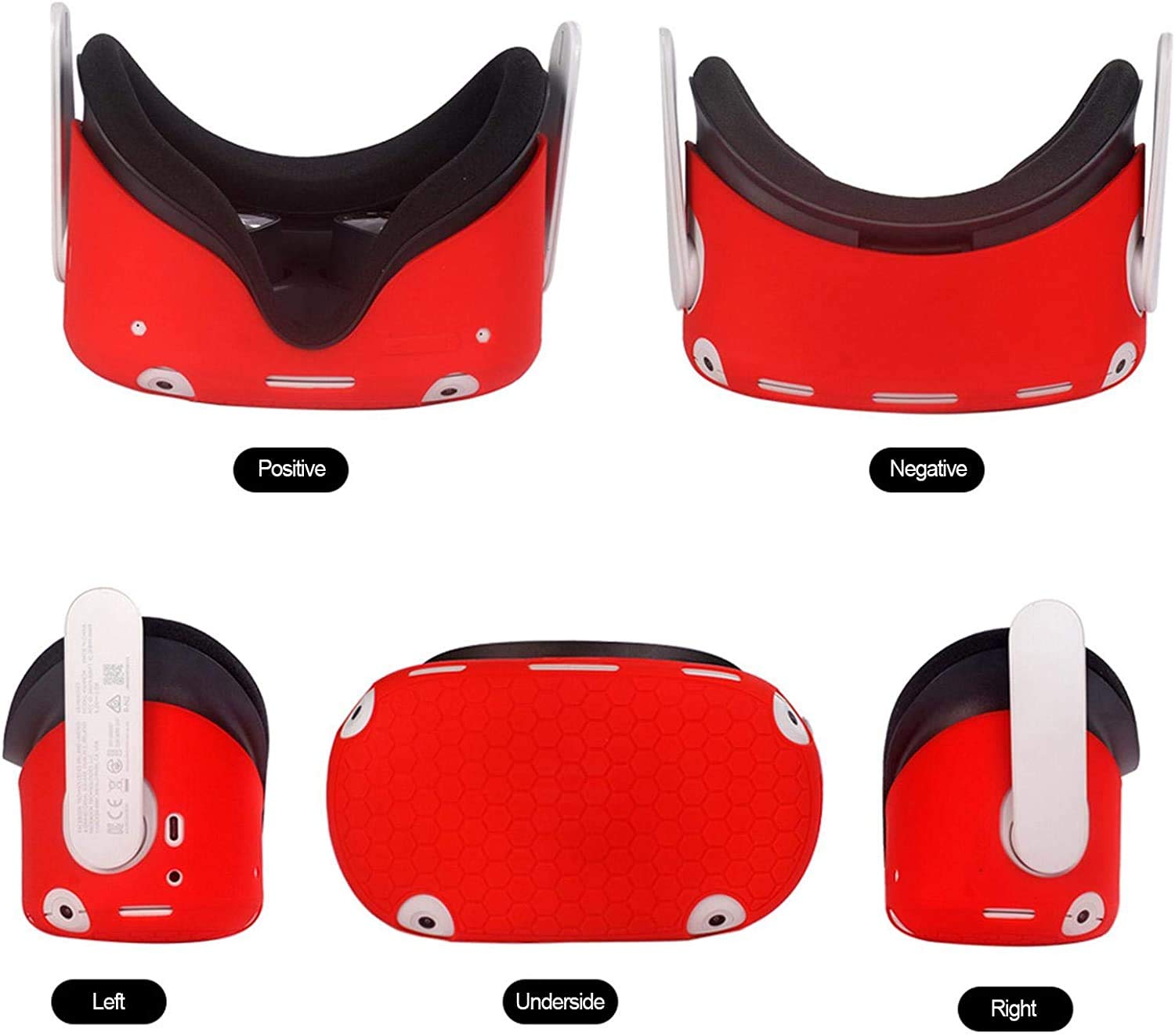 For Oculus Quest 2 VR Shell Front Face Protector Cover Anti Scratch Anti Dust Anti Shock,washed soft  flexible