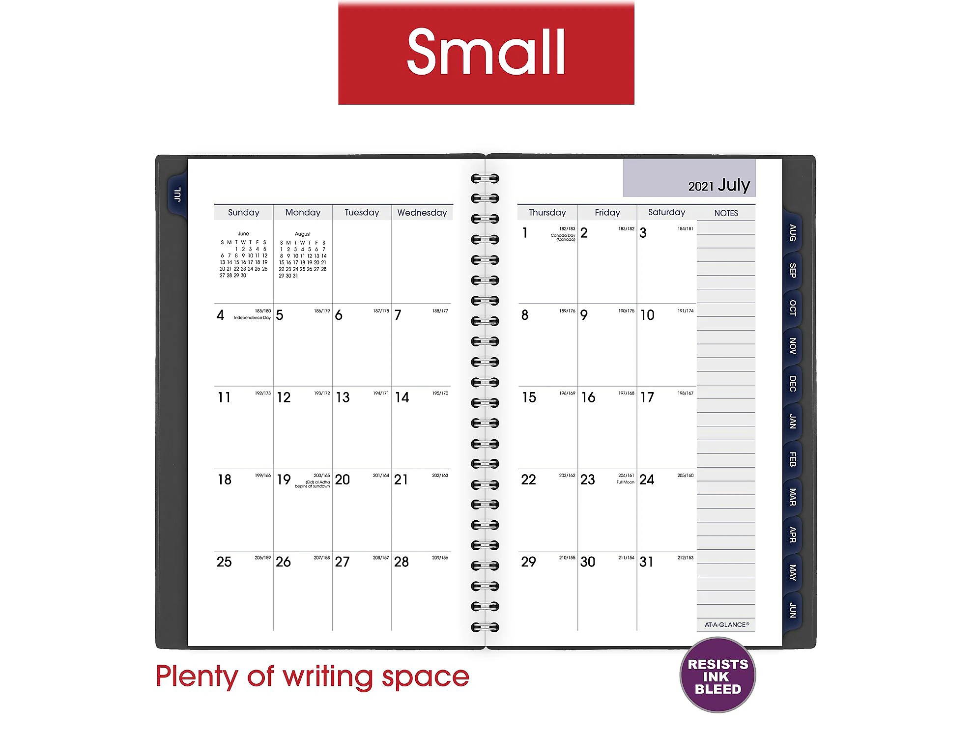 AT-A-GLANCE 2021-2022 5" x 8" Academic Planner DayMinder Charcoal AYC200-45-22
