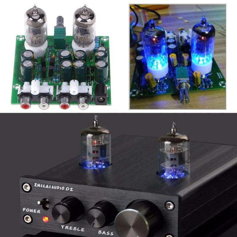 DP-iot 6J1 Tube Amplifier Kit Diy Amplifier Kit Hifi Stereo Electronic Tube Preamplifier Board Preamp Lamp Amplifer Module Bile Amp